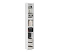 Furinno PASIR Estantería De 10 Niveles con Estante Abierto, 23 X 30 X 20 Cm, para Salón, Dormitorio Y Oficina, Color Blanco