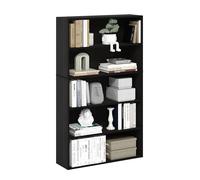 Furinno PASIR Estantería De 5 Niveles con Estante Abierto, 9,4 X 31,5 X 52,7 Cm, para Salón, Dormitorio Y Oficina En Casa, Color Espresso