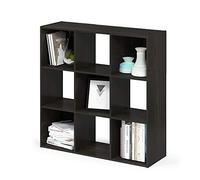 Furinno Pelli Armario de Almacenamiento Cúbico, 3x3, Espresso