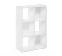 Furinno PELLI Estantería 7.6 X 5.1 Cm Organizador Cubo 30.5 X 61.2 X 90.9 para Sala Dormitorio Oficina Blanco