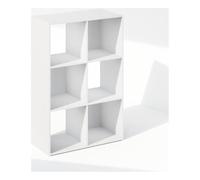 Furinno PELLI Estantería De 6 Cubos, Organizador De Almacenamiento, 11,7 X 23,7 X 35,4 Cm, para Sala De Estar, Dormitorio Y Oficina En Casa, Color Blanco