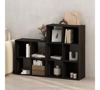 Furinno PELLI Estantería De 6 Cubos, Organizador De Almacenamiento En Forma De Cubo, 11,7 X 23,7 X 35,4, para Sala De Estar, Dormitorio Y Oficina En Casa, Color Espresso