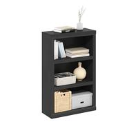 Furinno Rail De 3 Niveles con Estante Abierto, 26,5 X 63,5 X 99,5 Cm, para Salón, Dormitorio Y Oficina En Casa, Madera De Nogal