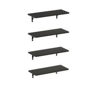 Furinno Rossi Estantes flotantes para Pared, Set de 4, Estante de Pared de 45.7 cm, Estante Flotante, montado en Pared, para baño, Dormitorio, Sala, Espresso