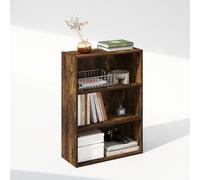 Furinno Simple Estantería Abierta, Libreros, 3 Niveles, Pino Ámbar