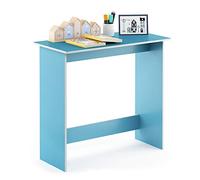 Furinno Simplistic Mesa, Nogal, Azul Claro, 39.37 x 80 x 75.57 cm