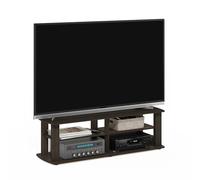 Furinno Soporte De TV, Nogal, marrón Oscuro, Short 43.3"(W) x13.4(H) x13.1(D)