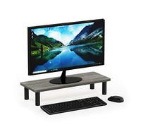 Furinno Soporte Elevador Para Monitor roble francés gris/negro