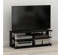 Furinno Sully - Soporte de TV, Centro de Entretenimiento Rectangular de 3 Niveles con Estante Abierto, Consola de TV para TV de hasta 48 Pulgadas, Marco Abierto para gestión de Cables, para Sala de