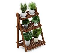 Furinno Tioman Estante De Flores, Madera, Natural, Talla única