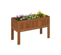 Furinno TIOMAN Jardinera, Jardinera Elevada para Exteriores, Jardinera Elevada con Patas, para Exterior, Interior, Jardín, Patio, Balcón, Natural