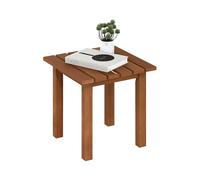Furinno Tioman Mesa Auxiliar de Madera Dura para Patio al Aire Libre, Mesa Auxiliar en Aceite de Teca, Natural