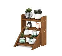 Furinno Tioman - Mueble de Exterior para Plantas, Forma de Escalera, Madera Maciza