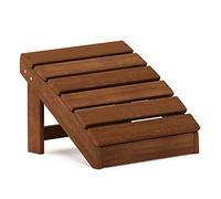 Furinno Tioman Reposapiés de Madera dura Adirondack en Aceite de Teca, Naturales