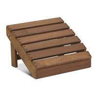 Furinno Tioman Reposapiés de Madera dura Adirondack en Aceite de Teca, Naturales