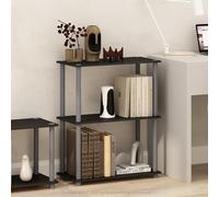 Furinno Turn-N-Tube - Estantes de almacenamiento de 3 niveles, estante esquinero, estantes abiertos sin herramientas, para organización y almacenamiento, sala de estar, dormitorio, entrada, lavandería