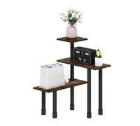 Furinno Turn-N-Tube - Organizador De Encimera De Cocina, Estante Organizador De Esquina De 3 Niveles, para Cocina, Despensa, Organizadores Y Almacenamiento, Color Pino Ámbar