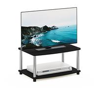 Furinno Turn-N-Tube Soporte Elevado para TV de 2 Niveles, Madera, Americano/Cromado, 2 Estantes, ingeniería