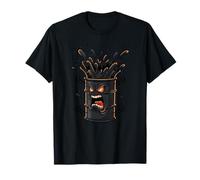 Furioso Toxic Petróleo Tambor Monster Cartoon Rage Camiseta