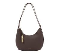 Furla Cuero bolso de hombro Goccia Shoulder Bag Cioccolato marrón oscuro