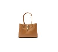 Furla Bolso de hombro gota M, piel tabaco, 33 x 24 x 14 cm, cierre magnético, 2 compartimentos