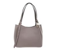 Furla Cuero bolso de hombro bolso bandolera Nuvola Tote Cachemire Gray marrón topo