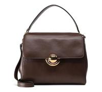 Furla Cuero bolso de noche Vitello Varenne Domus Top Handle Bag Espresso marrón oscuro