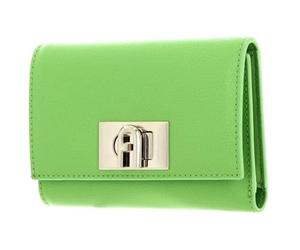 Furla Cuero Monedero 1927 Compact Wallet Wasabi Verde