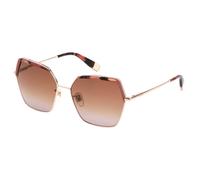 Furla gafas de sol sfu599v shiny rose gold 58/16/135 para mujer
