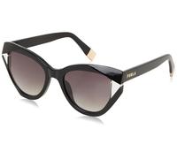Furla Mujer SFU886V 700Y Gafas de sol Acetato Negro Fumar Geométrico Normal Sombreado