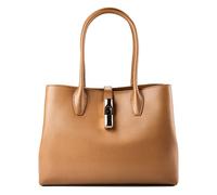 Furla Goccia Bolsa de compras M Piel natural 33 cm marrón