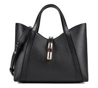 Furla Goccia Bolsa de compras S Piel natural 28 cm gris