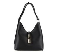 Furla Goccia Bolsa de hombro S Piel natural 24 cm negro