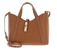 Furla Goccia S Bolso de mano marrón, cuero, mujer
