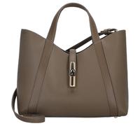 Furla Goccia Bolsa de compras S Piel natural 28 cm gris
