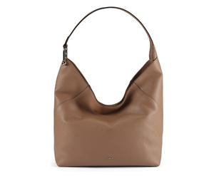Furla Lara Bolsa de hombro L Piel natural 34.5 cm marrón