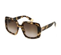 Furla Mujer Furla SFU709 0801 Gafas de sol Acetato la Habana Marrón Cuadrada Normal Sombreado