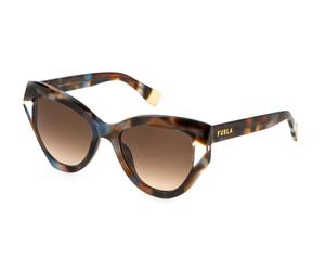 Furla Mujer Furla SFU886V 09UV Gafas de sol Acetato la Habana Marrón Geométrico Normal Sombreado