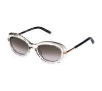 Furla Mujer Furla SFU984 0T92 Gafas de sol Acetato Transparente Marrón Geométrico Normal Matizado