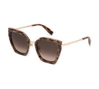 Furla Mujer SFU821 07HL Gafas de sol Metal Marrón Cuadrada Normal Sombreado