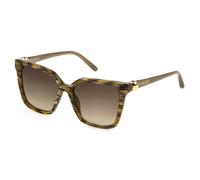 Furla Mujer SFU888 01EV Gafas de sol Acetato Verde Cuadrada Normal Sombreado