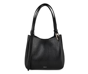 Furla Nuvola Bolsa de hombro M Piel natural 25 cm negro