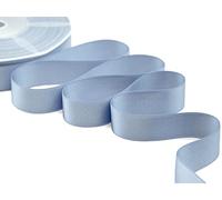 Furlanis - Cinta De Raso De Doble Cara, Decoración de Regalo Cajas Flores Boda Navidad, Tela Italiana - Azul Marino, 25 mm x 50 m