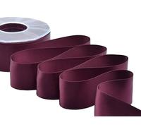 Furlanis - Cinta De Raso De Doble Cara, Decoración de Regalo Cajas Flores Boda Navidad, Tela Italiana - Borgoña Oscuro, 40 mm x 25 m