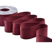 Furlanis - Cinta De Raso De Doble Cara, Decoración de Regalo Cajas Flores Boda Navidad, Tela Italiana - Borgoña, 48 mm x 25 m