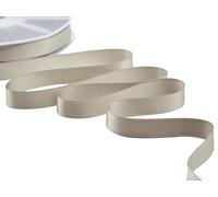 Furlanis - Cinta De Raso De Doble Cara, Decoración de Regalo Cajas Flores Boda Navidad, Tela Italiana - Gris Paloma, 16 mm x 50 m