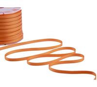 Furlanis - Cinta De Raso De Doble Cara, Decoración de Regalo Cajas Flores Boda Navidad, Tela Italiana - Naranja Melocotón, 6 mm x 25 m