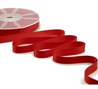 Furlanis - Cinta De Raso De Doble Cara, Decoración de Regalo Cajas Flores Boda Navidad, Tela Italiana - Rojo, 16 mm x 50 m