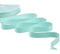 Furlanis - Cinta De Raso De Doble Cara, Decoración de Regalo Cajas Flores Boda Navidad, Tela Italiana - Verde Aguamarina, 16 mm x 50 m