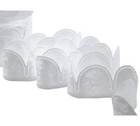 Furlanis Cinta para Grageas de Almendras, Encaje, Blanco óptico, 50 mm x 10 m